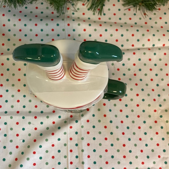 New Rae Dunn Santa Elf Topper Mug - Picture 2 of 6